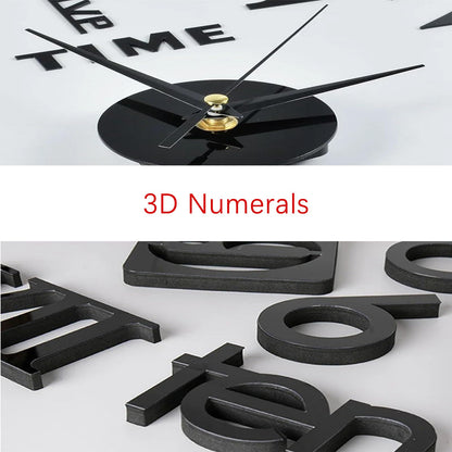 Large 3D DIY Wall Clock: Build Your Own Unique Timepiece