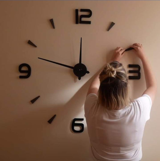 Large 3D DIY Wall Clock: Build Your Own Unique Timepiece