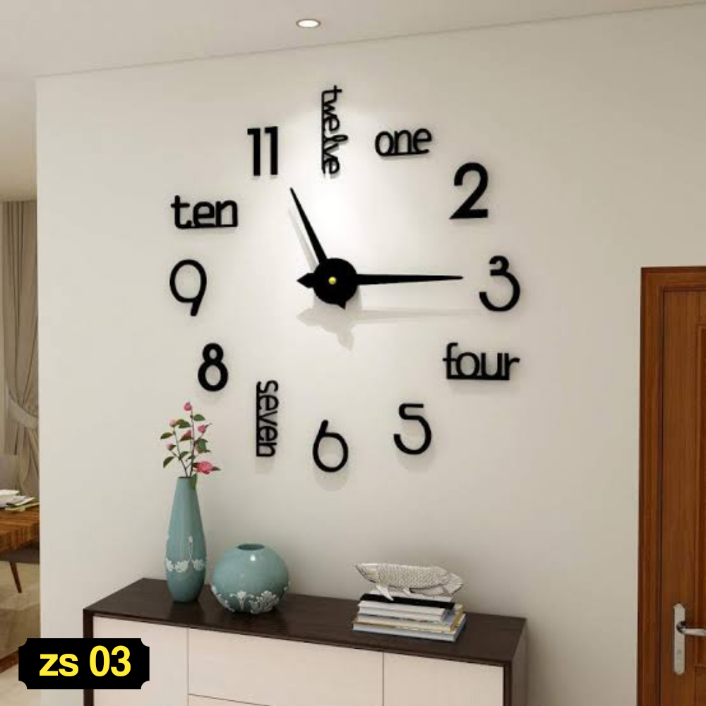 Large 3D DIY Wall Clock: Build Your Own Unique Timepiece