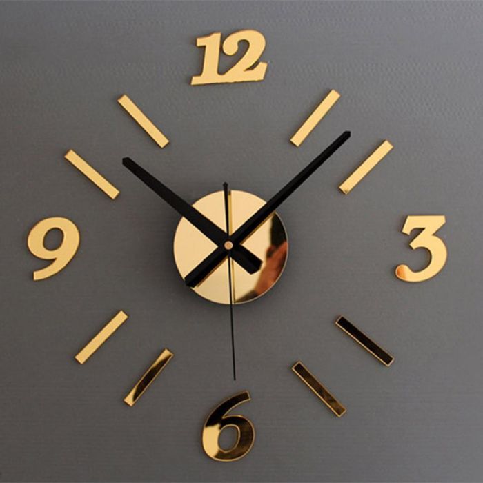 Large 3D DIY Wall Clock: Build Your Own Unique Timepiece