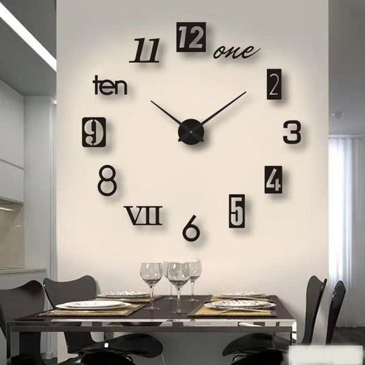 Large 3D DIY Wall Clock: Build Your Own Unique Timepiece