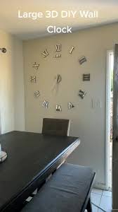 Large 3D DIY Wall Clock: Build Your Own Unique Timepiece